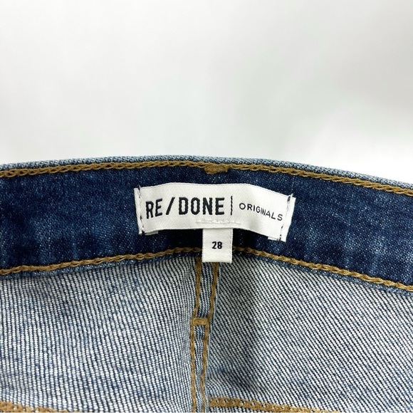 RE/DONE High Rise Ankle Crop Jeans - Picture 12 of 14